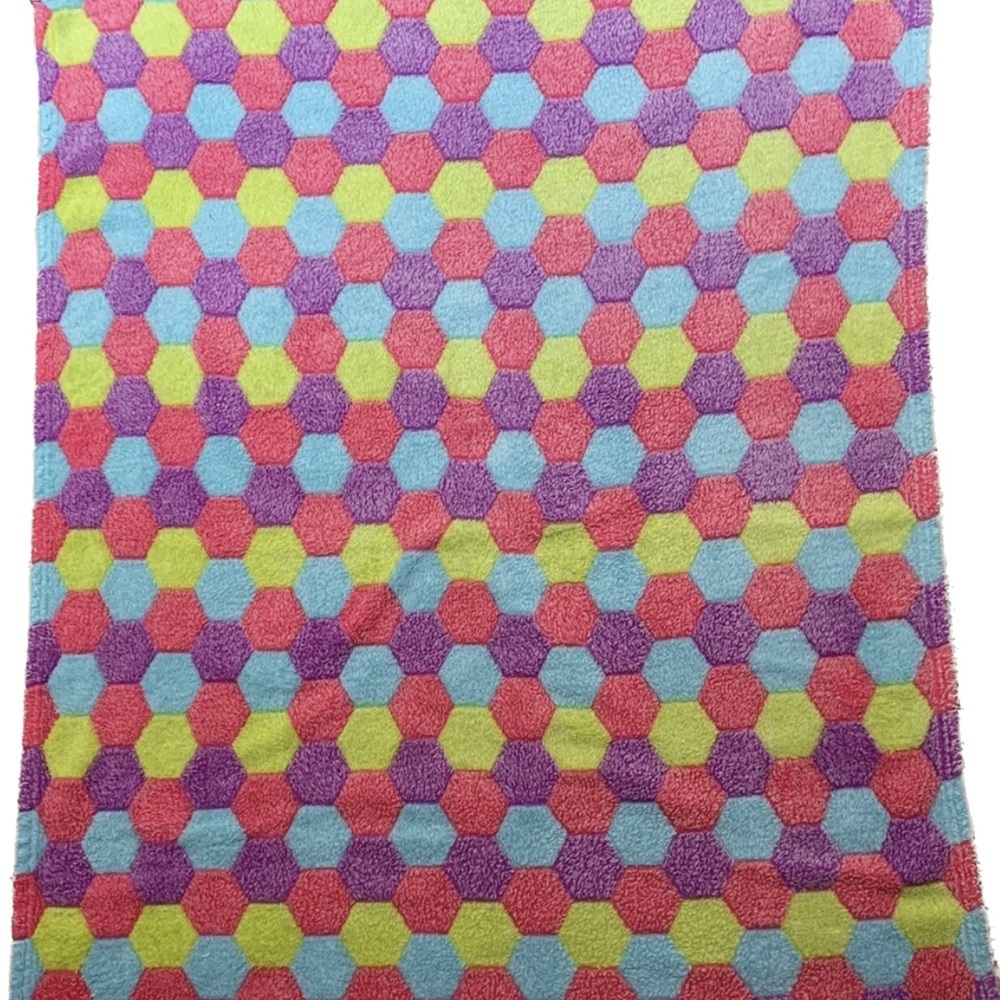 Colorful Soft Baby Blanket 33" 36" Pink Blue crib Stroller